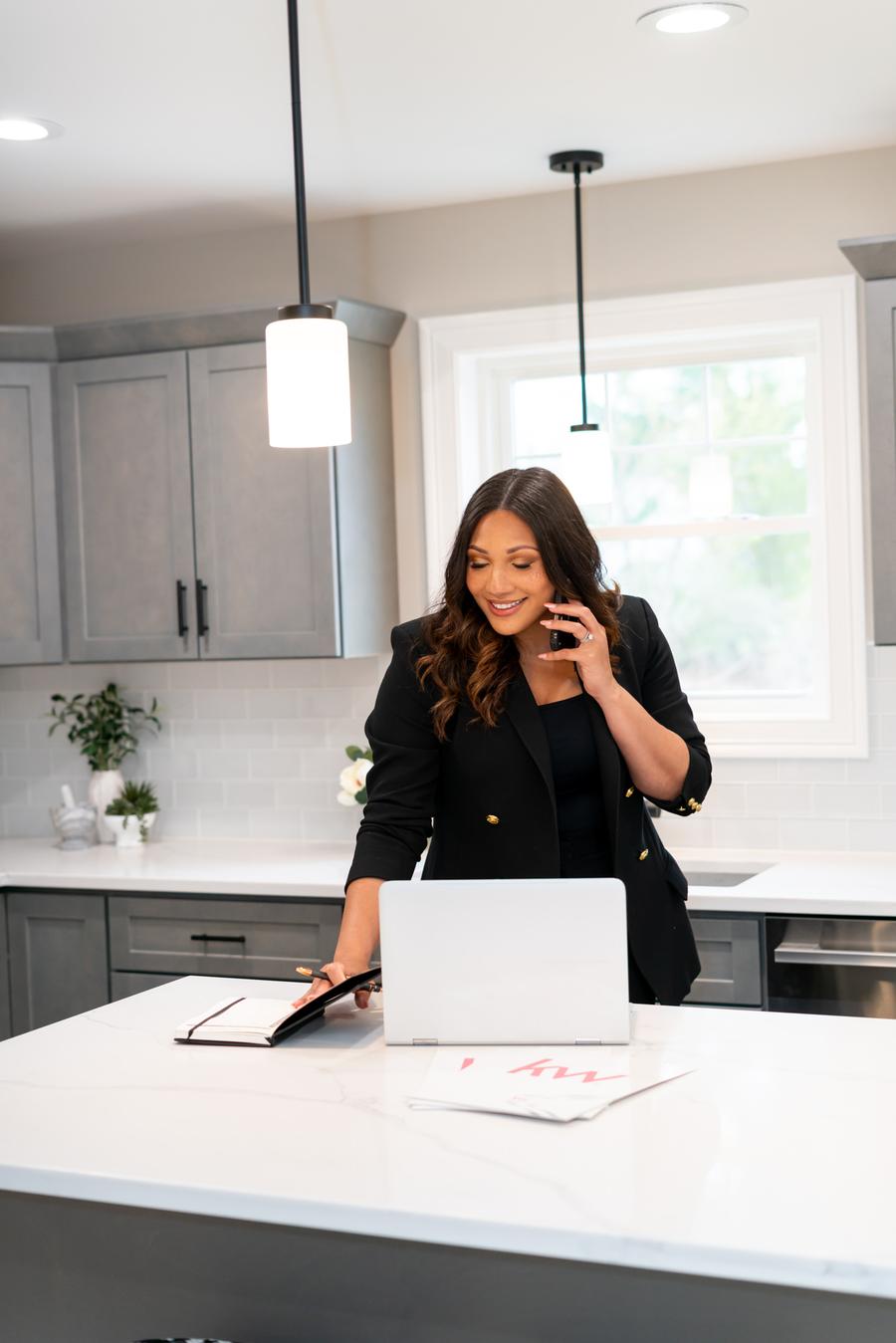 Lucy Cordero on a client call